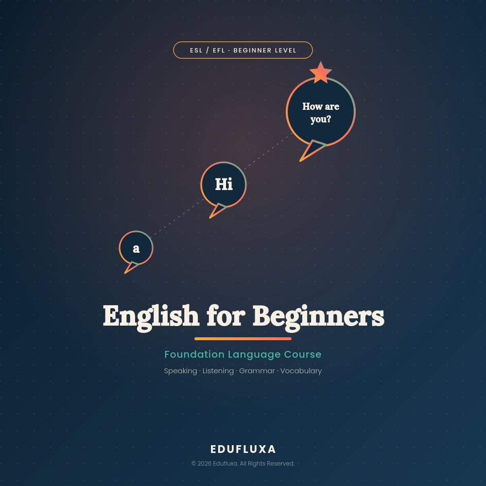English for Beginners – Foundation Language Course